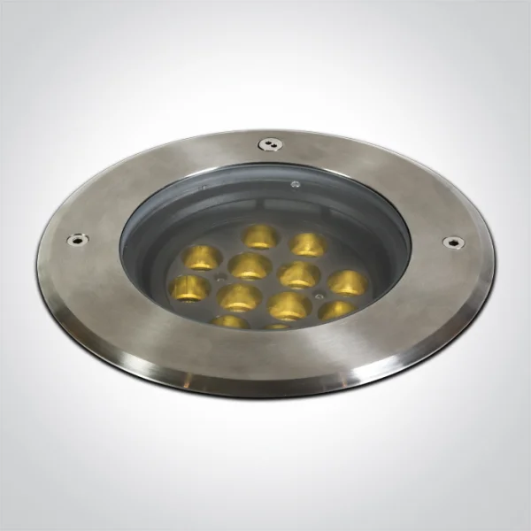 ONE Light Inground Tiltable Range - spot rond pour l'extérieur - Ø 210 mm, Ø 200 mm à encastrer - 12 x 1,5W LED inclus - IP67 - noir