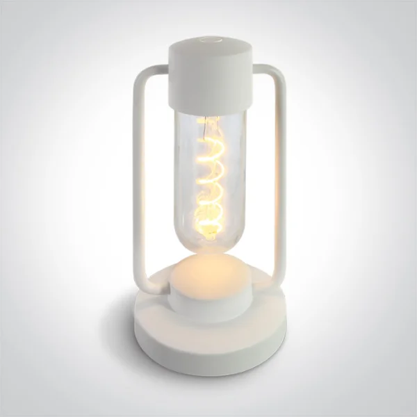 ONE Light Lampes de table portables - rechargeables en continu - Ø 13 x 30 cm - 1,8W LED inclus - IP65 - blanc