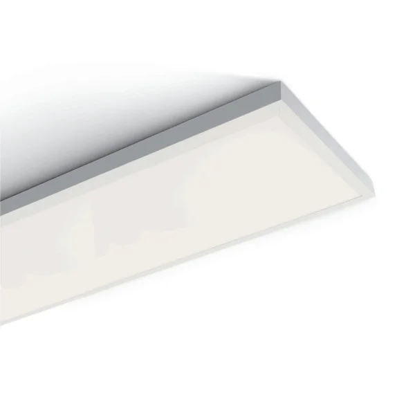 ONE Light LED Aluminium Panel - plafonnier - 120 x 30 x 4 cm - 40W LED inclus - IP40 - blanc - couleur de lumière blanche