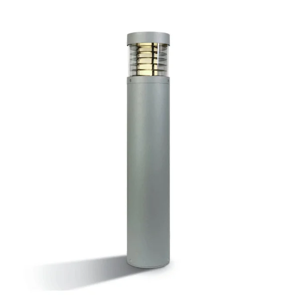 ONE Light LED Bollards Range - lampe de jardin - Ø 12 x 85 cm - 15W LED inclus - IP54 - gris