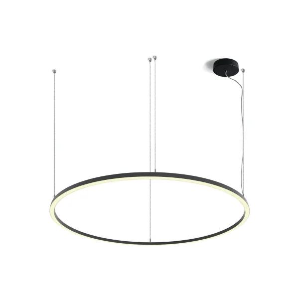 ONE Light LED Circle Rings - lampe suspendue - Ø 180 x 300 cm - 100W LED inclus - noir