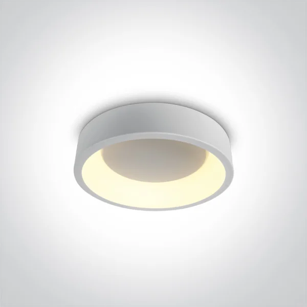 ONE Light LED Decorative Plafo Round CCT V - plafonnier - Ø 30 x 8 cm - 20W LED inclus - blanc
