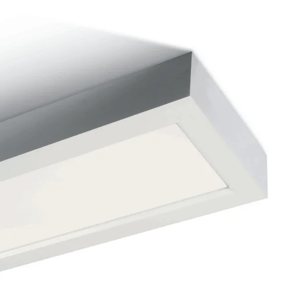 ONE Light LED Die Cast Panel - plafonnier - 120 x 14,5 x 5 cm - 40W LED inclus - IP40 - blanc - couleur de lumière blanche