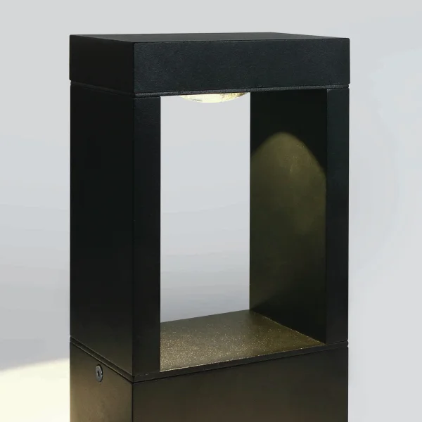 ONE Light LED Garden Path Lights - lampe de jardin - 12 x 8 x 23 cm - 10W LED inclus - IP65 - noir