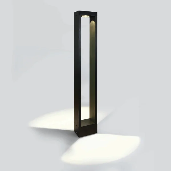 ONE Light LED Garden Path Lights - lampe de jardin - 12 x 8 x 80 cm - 10W LED inclus - IP65 - noir