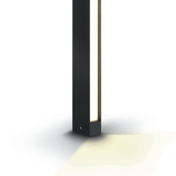 ONE Light LED Garden Path Lights - poteau de jardin - 10 x 5 x 60 cm - 8W LED inclus - IP54 - anthracite