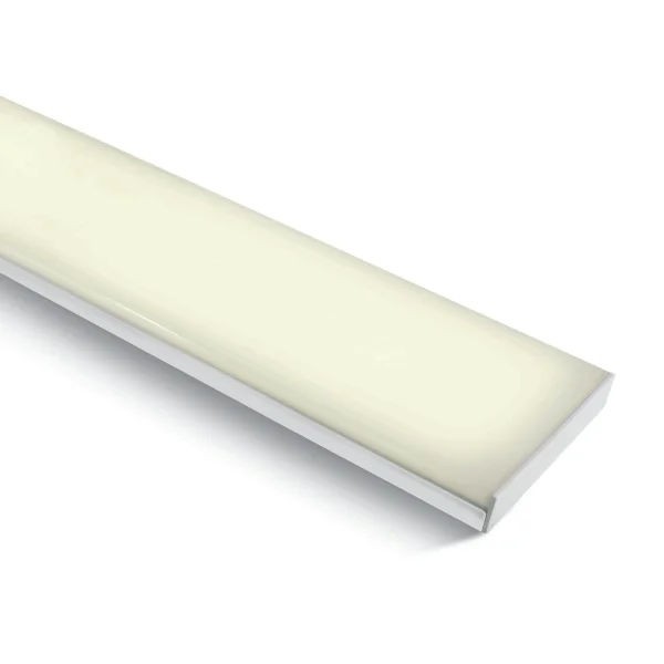 ONE Light LED Linear Floating Light - plafonnier - 120 x 12 x 2 cm - 48W LED inclus - blanc - couleur de lumière blanc chaud