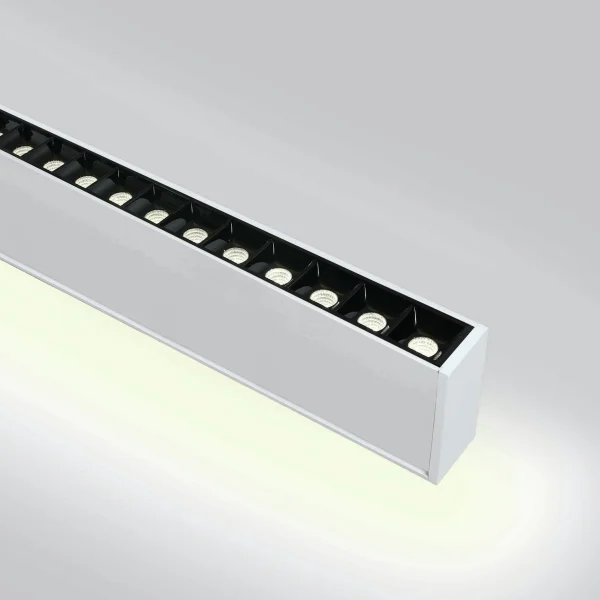 ONE Light LED Linear Profiles - lampe suspendue - 130 x 7 x 3,5 cm - 40W + 20W LED inclus - blanc - couleur de lumière blanc chaud