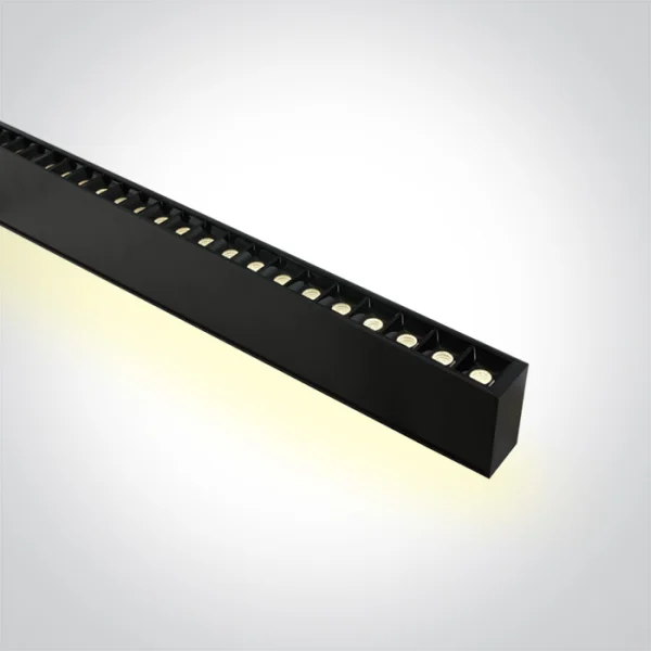 ONE Light LED Linear Profiles - lampe suspendue - 130 x 7 x 3,5 cm - 40W + 20W LED inclus - couleur de lumière réglable - noir