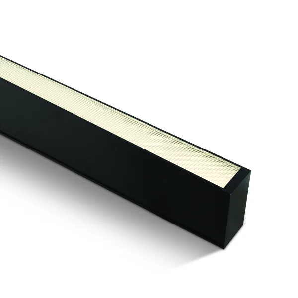 ONE Light LED Linear Profiles Medium - 7 x 3,5 cm - 150 cm de longueur - 50W LED inclus - noir - couleur de lumière blanc chaud