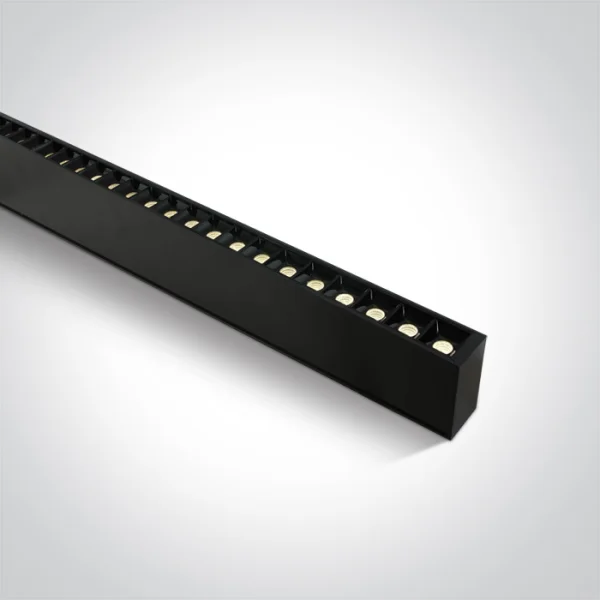 ONE Light LED Linear Profiles - plafonnier/ suspensions - 130 x 7 x 3,5 cm - 40W LED inclus - noir - couleur de lumière réglable