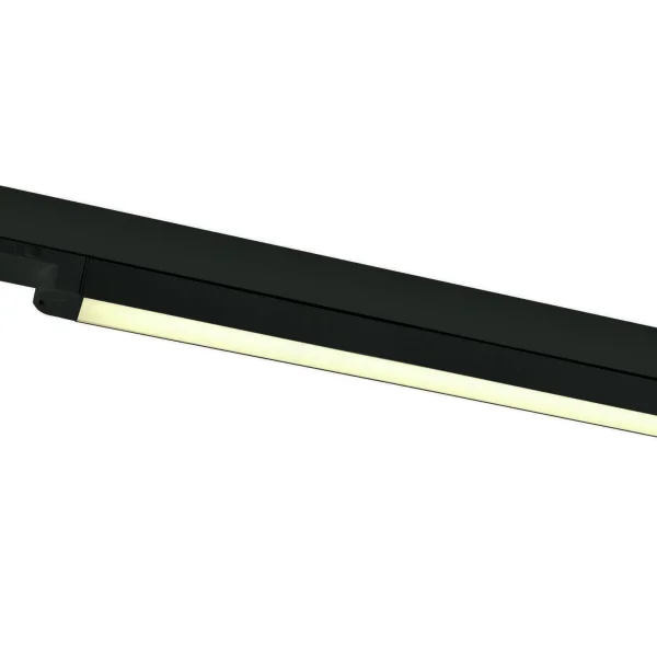 ONE Light LED Linear Track Light - Système de rail triphasé - 121 x 3 x 3 cm - 25W LED inclus - noir - couleur de lumière blanc chaud