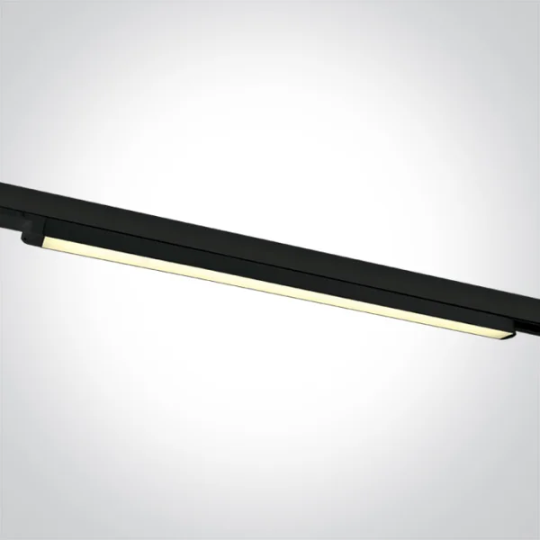 ONE Light LED Linear Track Light - Système de rail triphasé - 121 x 3 x 3 cm - 25W LED inclus - noir - couleur de lumière réglable