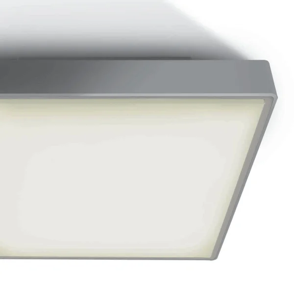 ONE Light LED Plafo Outdoor Square - plafonnier extérieur - 29,5 x 29,5 x 8 cm - 24W LED inclus - IP65 - gris