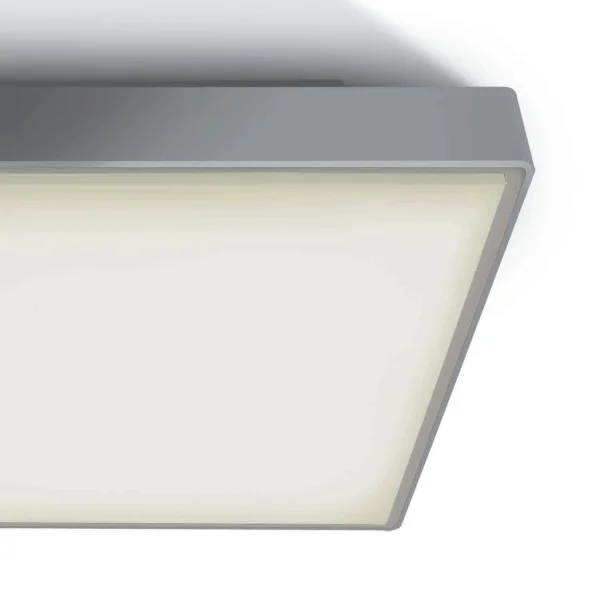 ONE Light LED Plafo Outdoor Square - plafonnier extérieur - 40 x 40 x 8,3 cm - 30W LED inclus - IP65 - gris