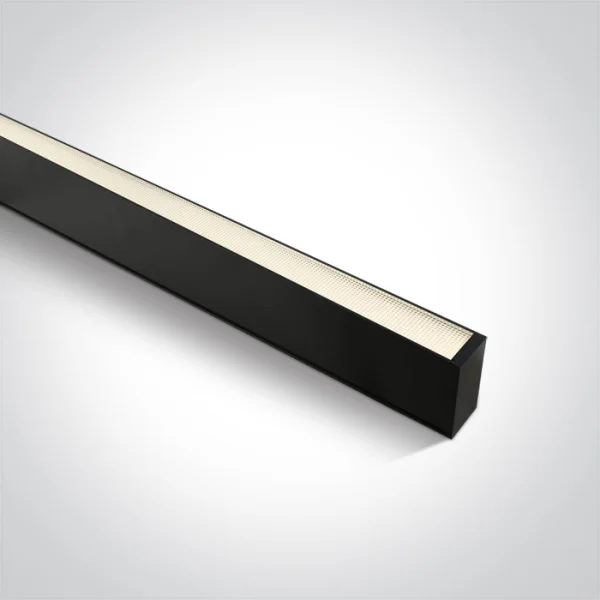 ONE Light LED Profils linéaires Medium - 7 x 3,5 cm - 150 cm de longueur - 50W LED inclus - noir