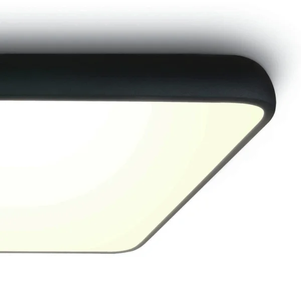 ONE Light LED Slim Line Plafo - plafonnier - 64 x 64 x 9 cm - 62W LED inclus - noir