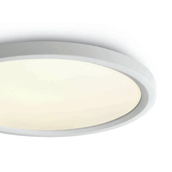 ONE Light LED Slim Line Plafo - plafonnier - Ø 40 x 5,5 cm - 40W LED inclus - blanc - couleur de lumière blanc chaud