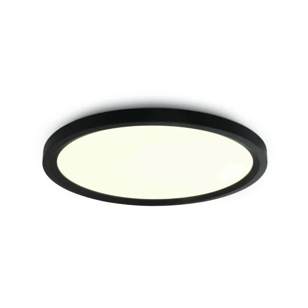 ONE Light LED Slim Line Plafo - plafonnier - Ø 40 x 5,5 cm - 40W LED inclus - noir