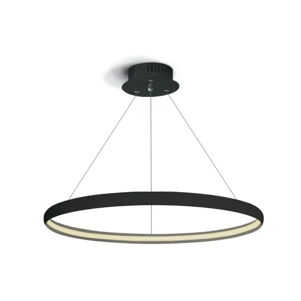 ONE Light LED Suspension Rings - lampe suspendue - Ø 60 x 150 cm - 19W LED inclus - noir