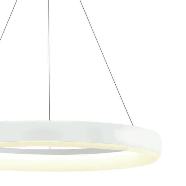 ONE Light LED Suspension Rings - lampe suspendue - Ø 60 x 200 cm - 40W LED inclus - blanc