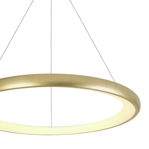 ONE Light LED Suspension Rings - lampe suspendue - Ø 61 x 120 cm - 50W LED inclus - laiton brossé
