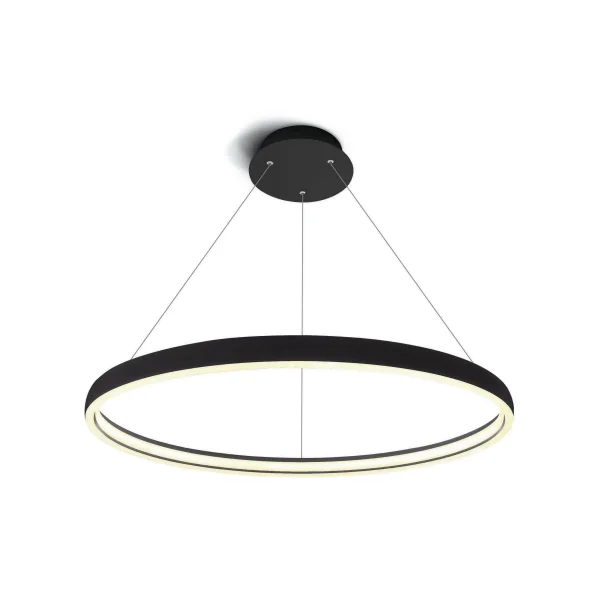ONE Light LED Suspension Rings - lampe suspendue - Ø 70 x 150 cm - 19W LED inclus - noir