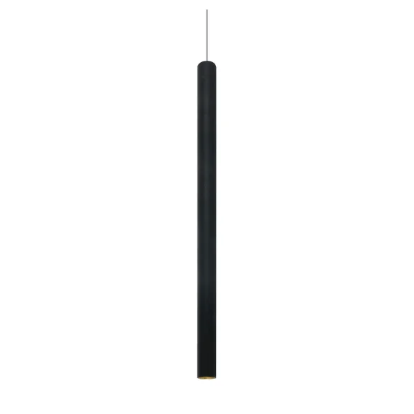 ONE Light LED Suspension Tubes - lampe suspendue - Ø 2,6 x 180 cm - 6W LED inclus - noir