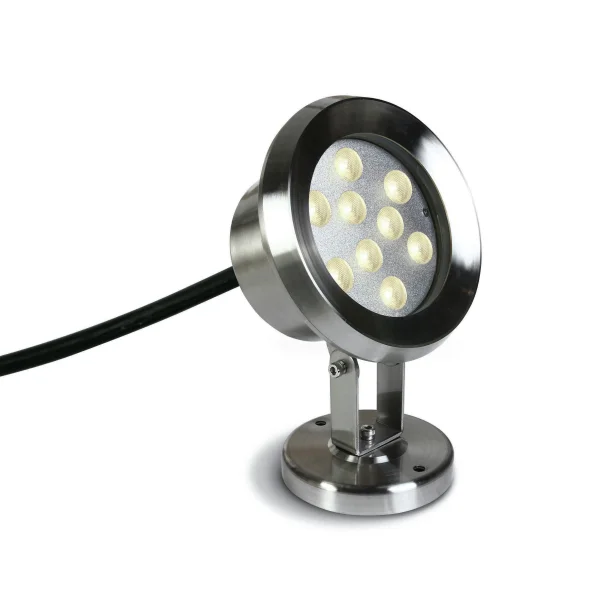 ONE Light LED Underwater Range - projecteur sous-marin à LED - Ø 14,3 x 21 cm - 9 x 1W LED dimmable inclus - IP68 - acier inoxydable