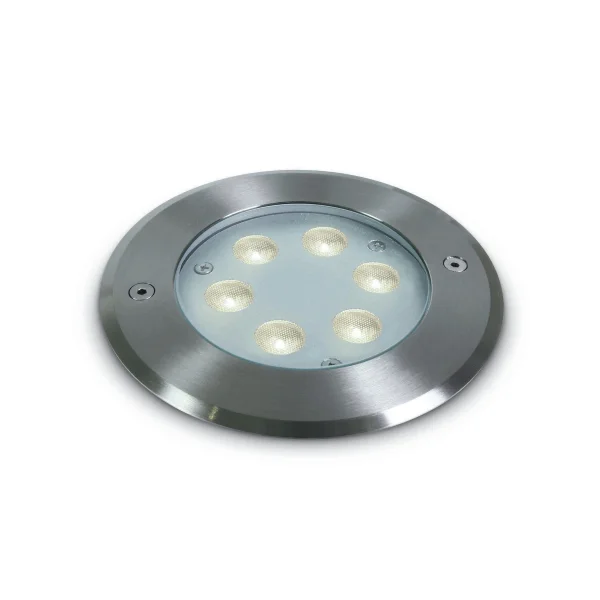 ONE Light LED Underwater Range - projecteur sous-marin à LED - Ø 150 mm, Ø 140 mm encastrable - 6 x 1W LED dimmable inclus - IP68 - acier inoxydable