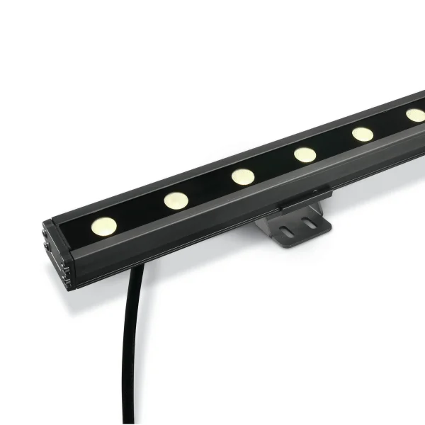 ONE Light LED Wall Washers - spot - 100 x 6 x 3,1 cm - 24 x 1W LED dimmable inclus - IP66 - gris - couleur de lumière blanc chaud