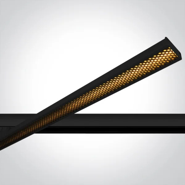 One Light Linear LED Adjustable - spot sur rail - système de rail triphasé - 118 x 3 x 4,5 cm - 40W LED inclus - noir