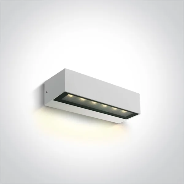 ONE Light Linear Outdoor - applique murale extérieure - 22,2 x 7 x 5 cm - 8W LED incl. - IP65 - blanc