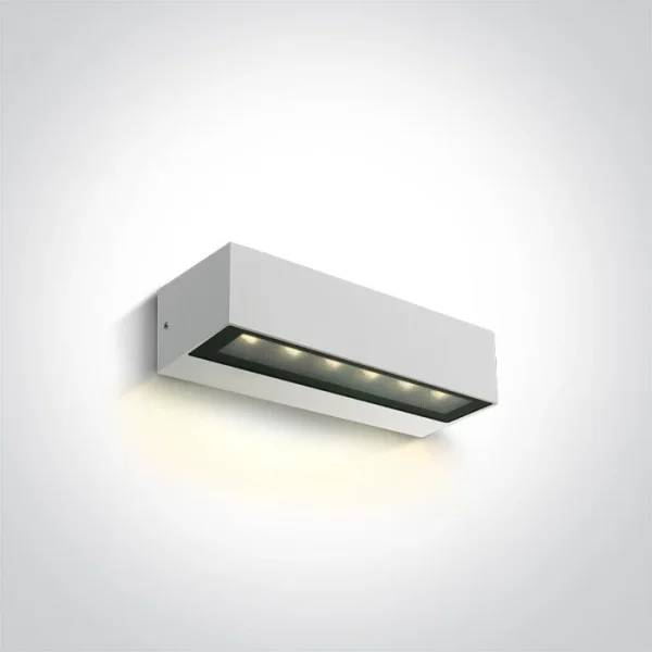 ONE Light Linear Outdoor - applique murale extérieure - 22,2 x 7 x 5 cm - LED 8W incluse - IP65 - blanc