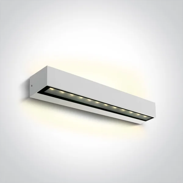 ONE Light Linear Outdoor Series Double Sided - applique murale - 38 x 7,6 x 6,6 cm - 2 x 10W LED inclus - IP65 - blanc