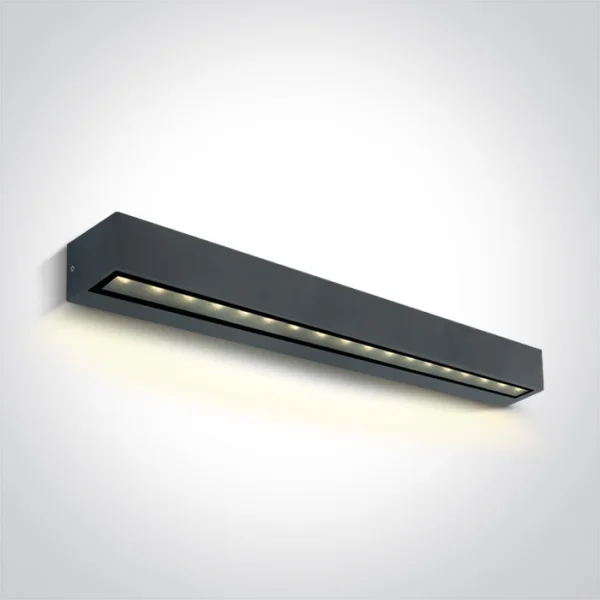 ONE Light Linear Outdoor Series Simple Sided - applique murale - 50 x 7,6 x 6,6 cm - 13W LED inclus - IP65 - anthracite