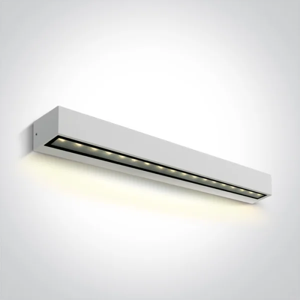 ONE Light Linear Outdoor Series Simple Sided - applique murale - 50 x 7,6 x 6,6 cm - 13W LED inclus - IP65 - blanc