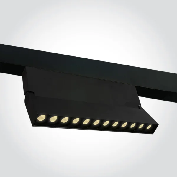 ONE Light Magnetic Linear Spots - Chemin lumineux magnétique linéaire à LED - 24,8 x 2,5 x 12 cm - 20W LED inclus - noir