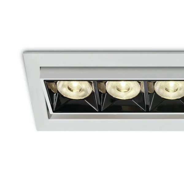 ONE Light Mirror Adjustable Boxes - spot encastré - 220 x 68 mm, 212 x 55 mm taille d'encastrement - 20W LED inclus - blanc