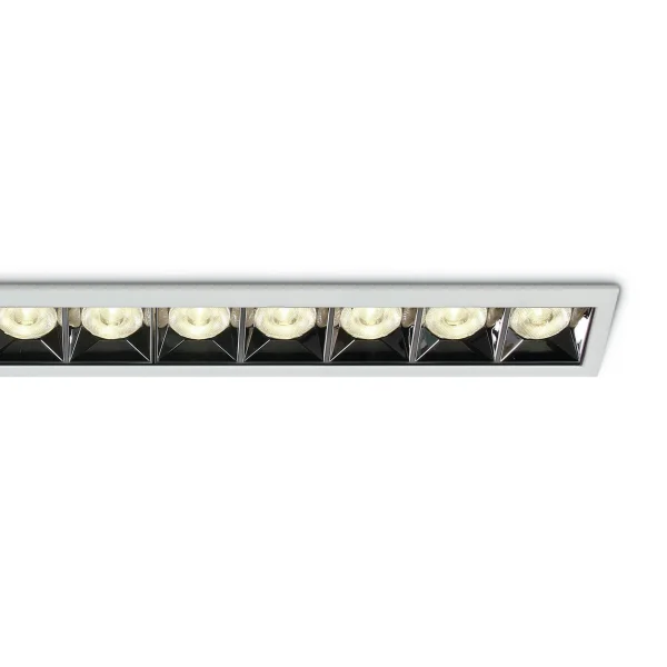 ONE Light Mirror Square Boxes - spot encastré - 395 x 54 mm, 386 x 45 mm taille d'encastrement - 40W LED inclus - blanc