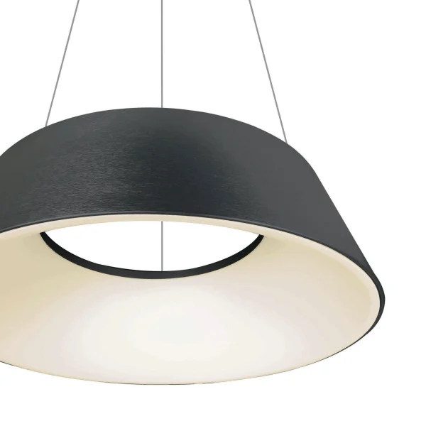 ONE Light Mushroom - lampe suspendue - Ø 60 x 218,5 cm - 60W LED inclus - anthracite brossé