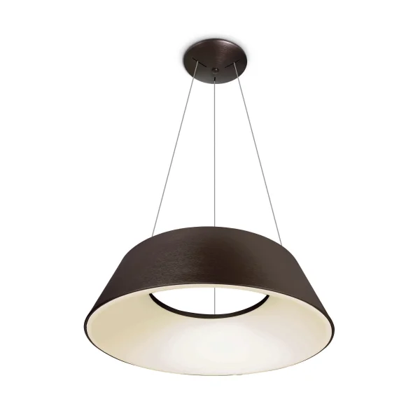 ONE Light Mushroom - lampe suspendue - Ø 60 x 218,5 cm - 60W LED inclus - brun brossé