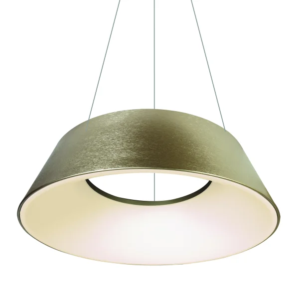 ONE Light Mushroom - lampe suspendue - Ø 60 x 218,5 cm - 60W LED inclus - or brossé