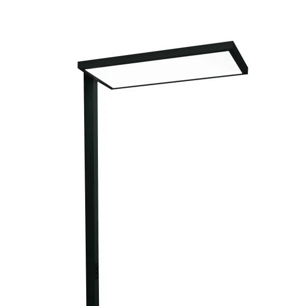 ONE Light Office Floor Stand Range - lampadaire - 200 cm - 60W dimmable LED inclus - noir