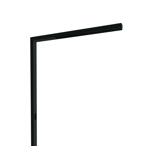 ONE Light Office Floor Stand Range - lampadaire - 200 cm - 75W dimmable LED inclus - noir