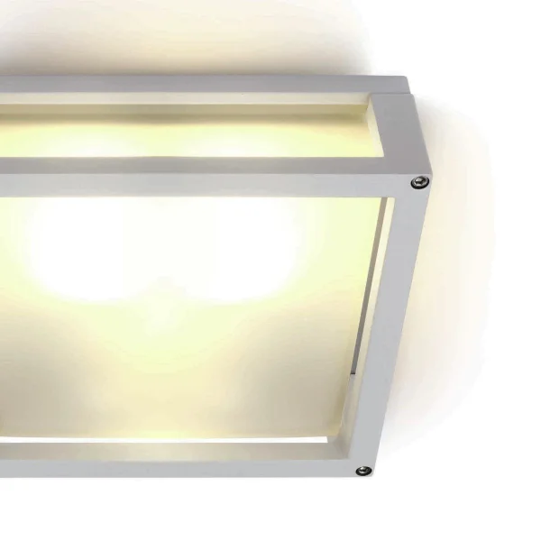 ONE Light Outdoor E27 Square - plafonnier extérieur - 25 x 25 x 9,5 cm - IP54 - blanc