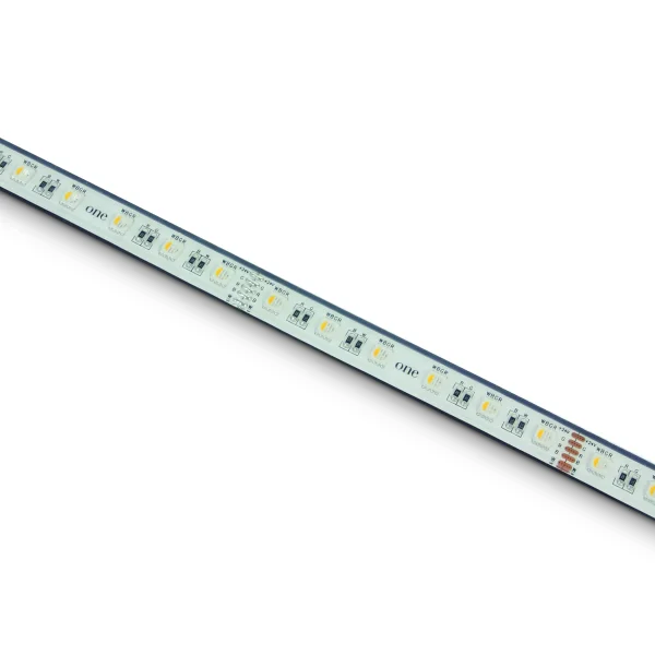 ONE Light Outdoor RGB & RGBW Strip - bande lumineuse flexible - largeur 1,4 cm, longueur 500 cm - 24Vdc - dimmable - 19,2W LED par mètre - IP68 - RGB+3000K
