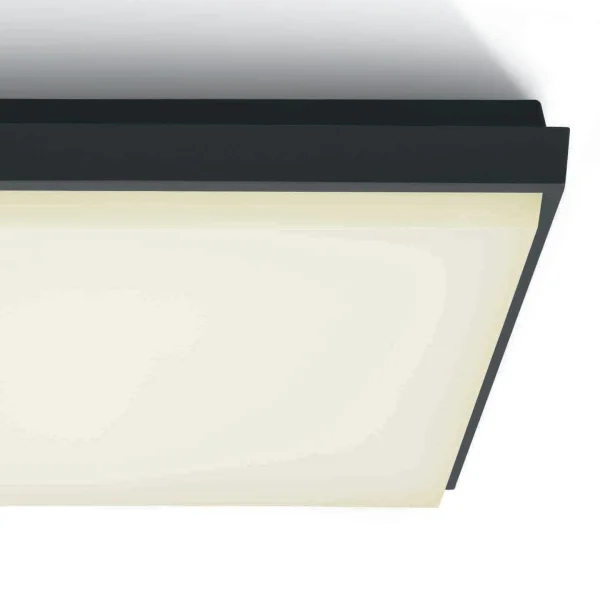 ONE Light Outdoor Slim LED - plafonnier extérieur - 23,8 x 23,8 x 4,6 cm - 25W LED inclus - IP54 - anthracite