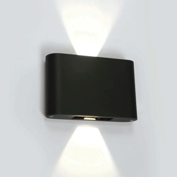 ONE Light Outdoor Slim Range - applique murale extérieure - 18 x 4,2 x 11,5 cm - 2 x 6W LED inclus - IP54 - anthracite