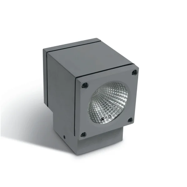 ONE Light Outdoor Wall Cylinders - applique murale extérieure - 8 x 11,3 x 9,5 cm - 6W LED inclus - IP54 - gris